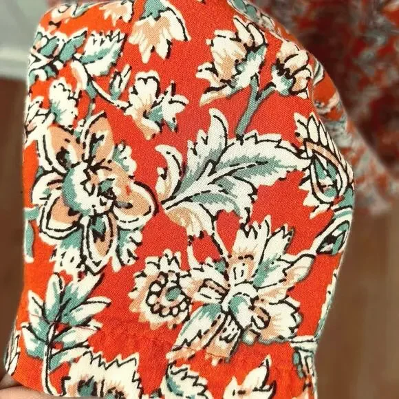 OldNavy Boho Hippie Maxi Dress Women Sleeveless Red Made in India Spring Size XS - Picture 2 of 8